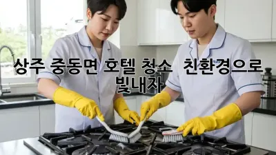 상주 중동면 호텔 청소 ✨ 친환경으로 빛내자! 🌿